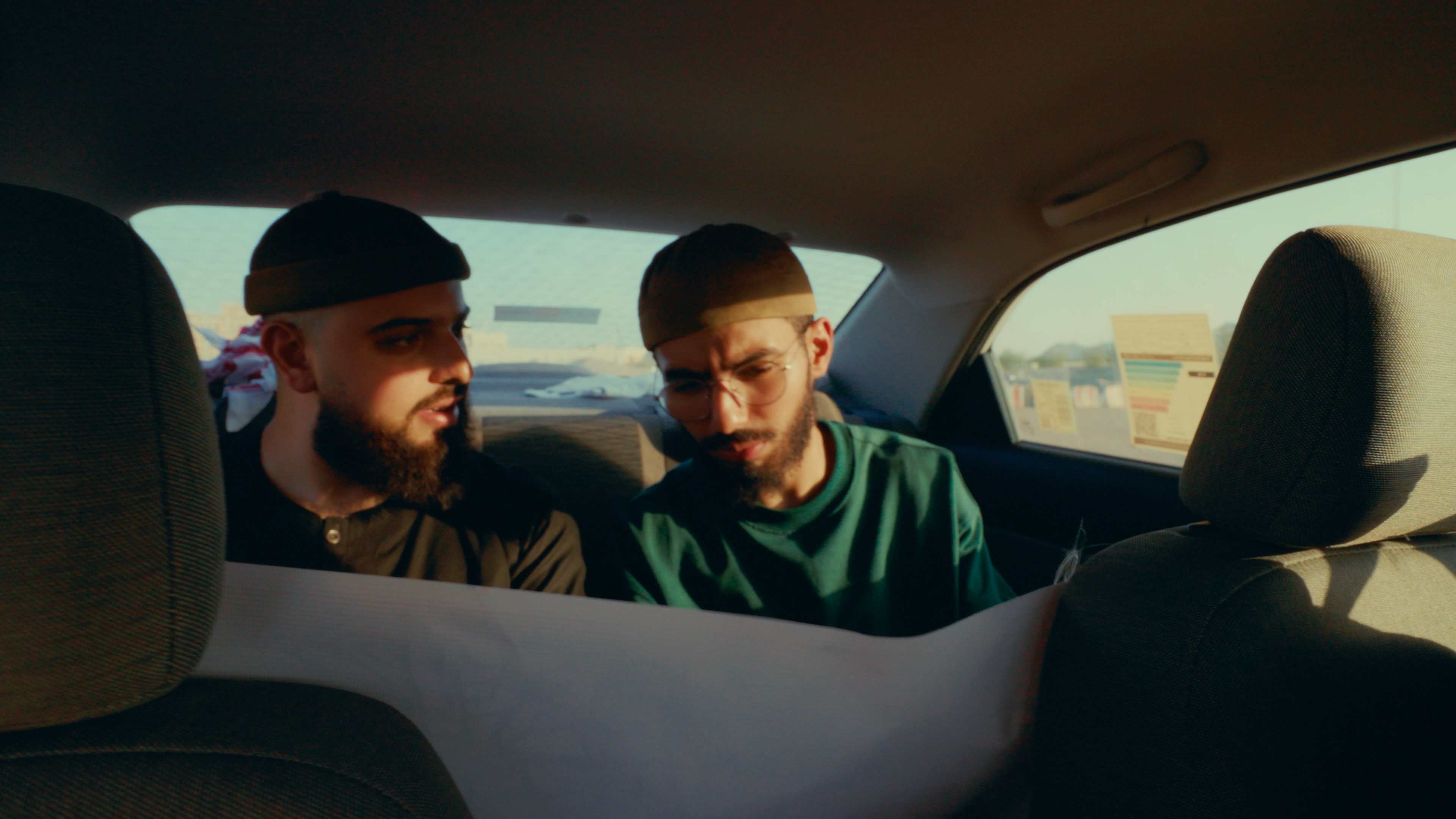 Planning the route from the back of a car