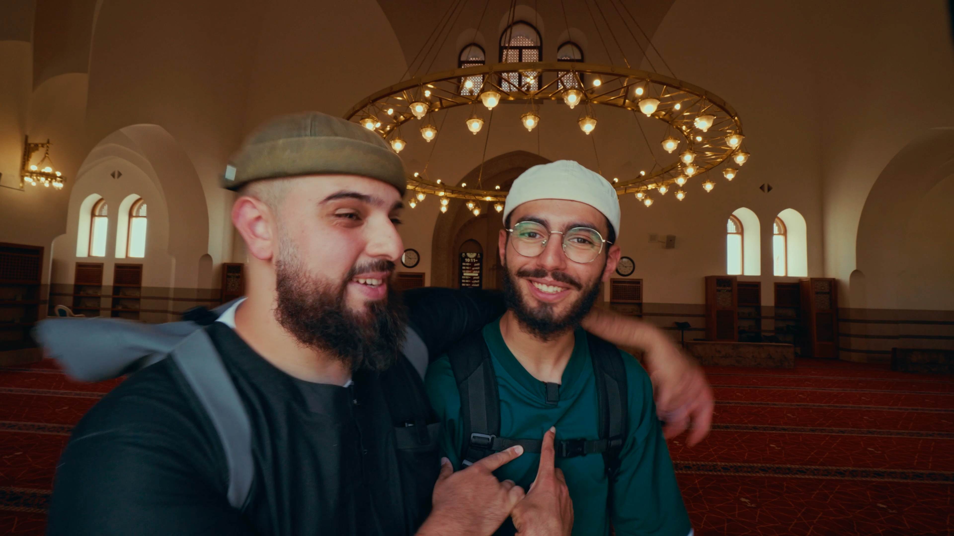 The two of us inside a historic mosque